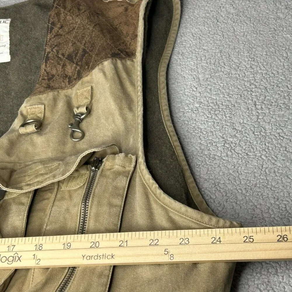 Banana Republic Khaki Brown Utility Field Vest Safari